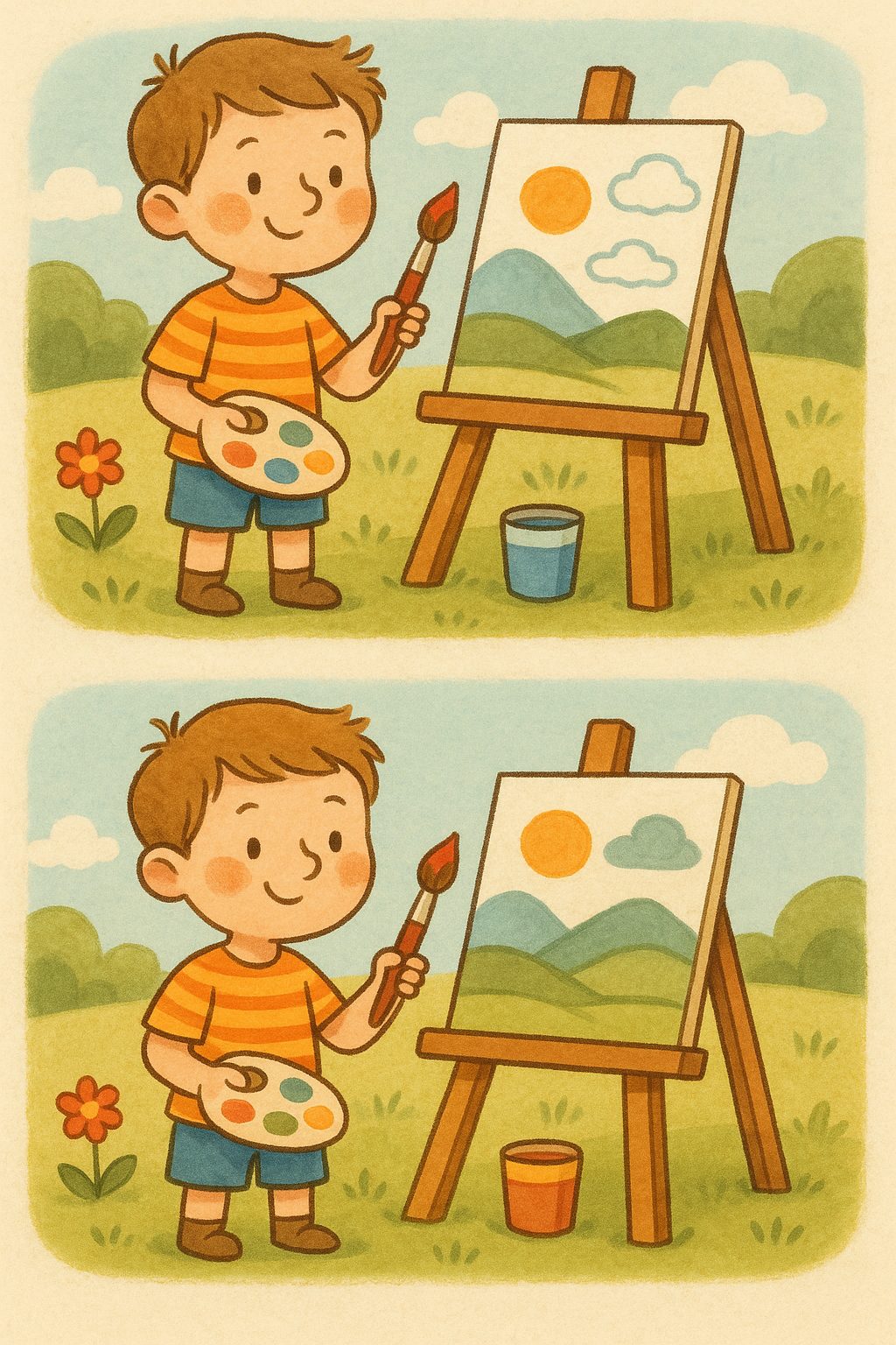 Juego de cinco diferencias