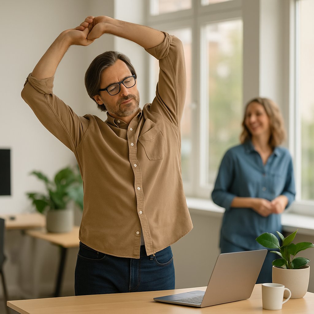 Bienestar en el trabajo: microhábitos prácticos para mejorar energía, reducir estrés y mantener la salud